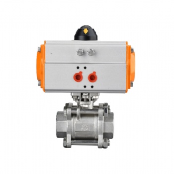 Pneumatic thread ball valve