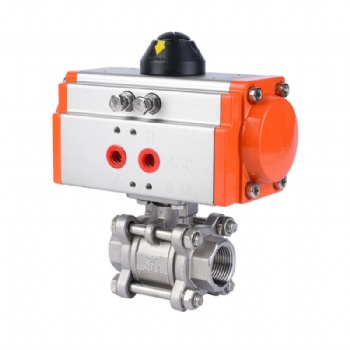 Pneumatic thread ball valve