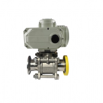 Electric 3PC Clamp ball valve