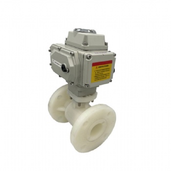 Electric PVDF flange ball valve