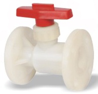 PVDF/PVC/CPVC/PPH flange ball valve