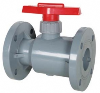 PVDF/PVC/CPVC/PPH flange ball valve