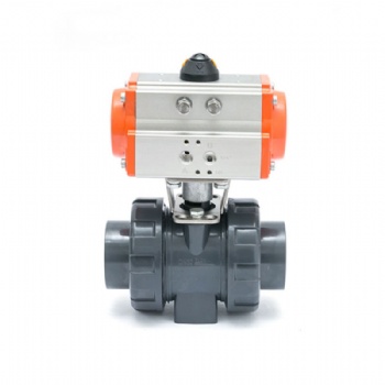 Pneumatic upvc ball valve