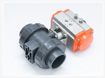 Pneumatic upvc ball valve