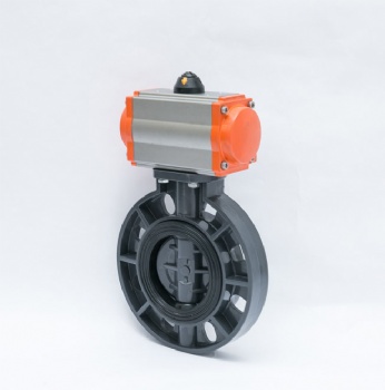 Pneumatic PVC butterfly valve