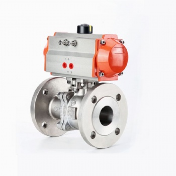 Pneumatic flange ball valve