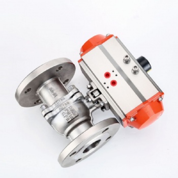 Pneumatic flange ball valve