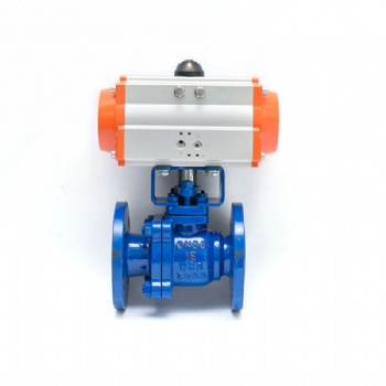 Pneumatic WCB flange ball valve