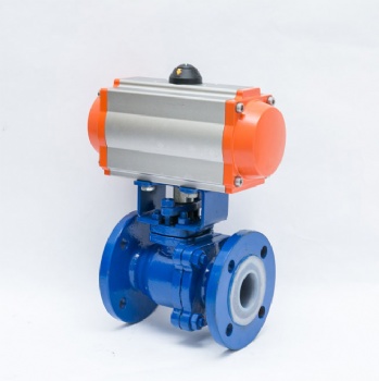 Pneumatic WCB flange ball valve