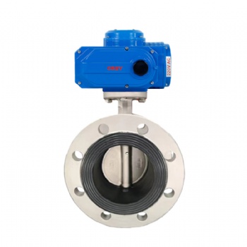 Electric flange butterfly valve