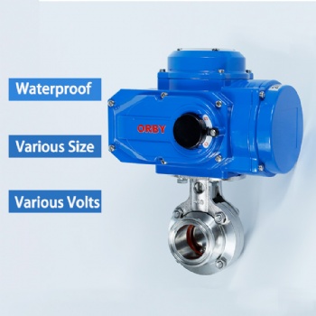 Electric Clamp Sanitary butterfly valve