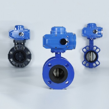 Electric flange cast iron butterfly valve