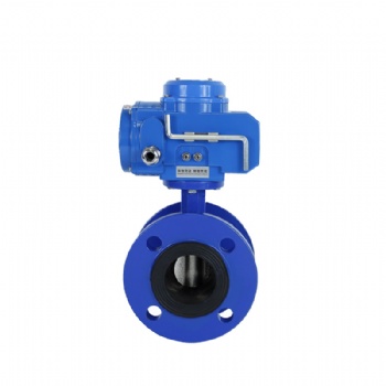 Electric flange cast iron butterfly valve