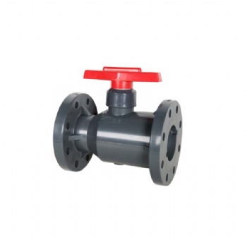 PVDF/PVC/CPVC/PPH flange ball valve